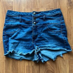 Refuge high waisted denim shorts. Size 10